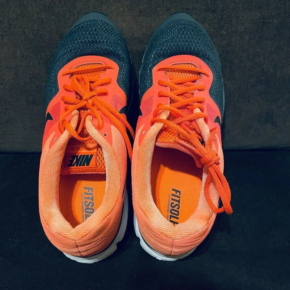 NIKE AIR PEGASUS+ 30 Mandarin Orange Charcoal Grey Salmon Mens 11 US 45 EUR